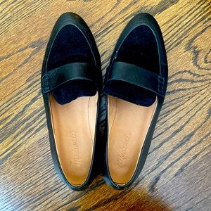 Black Madewell “Alex” suede and leather loafers size 7